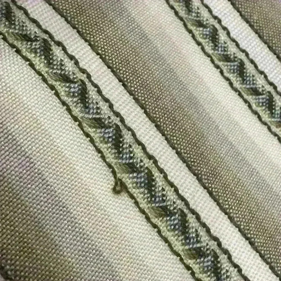 Lot Of 2 Tommy Bahama Mens Long Sleeve Tencel Shirt Striped Button Preppy READ - Picture 9 of 16